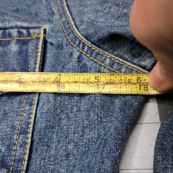 Arizona Jeans Blue Jean Jacket with Zipper Closure Size Small - Picture 7 of 10